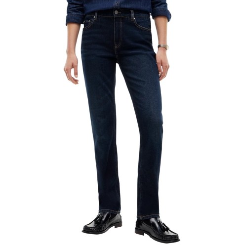 Tommy Hilfiger Harlow Mid Rise Slim Essential WW0WW52184-1BL Γυναικείο Παντελόνι Τζιν Μπλε