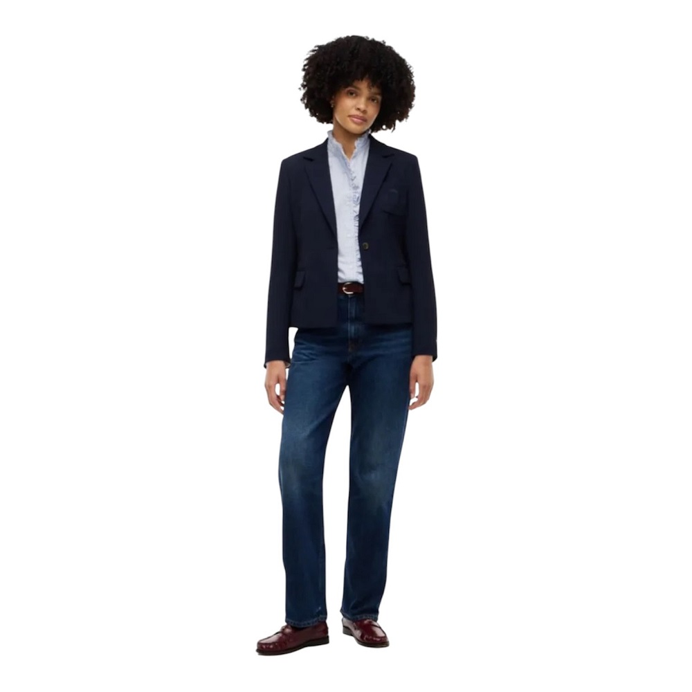 TOMMY HILFIGER</br>Tommy Hilfiger Slim Punto Blazer WW0WW52295-C1G Γυναικείο Σακάκι Μπλε TOMMY HILFIGER</br>Tommy Hilfiger Slim Punto Blazer WW0WW52295-C1G Γυναικείο Σακάκι Μπλε