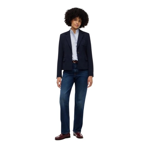 Tommy Hilfiger Slim Punto Blazer WW0WW52295-C1G Γυναικείο Σακάκι Μπλε Tommy Hilfiger Slim Punto Blazer WW0WW52295-C1G Γυναικείο Σακάκι Μπλε