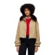 TOMMY HILFIGER</br>Tommy Hilfiger Cotton Jacket With Fur WW0WW52912-AEH Γυναικείο Μπουφάν Μπεζ