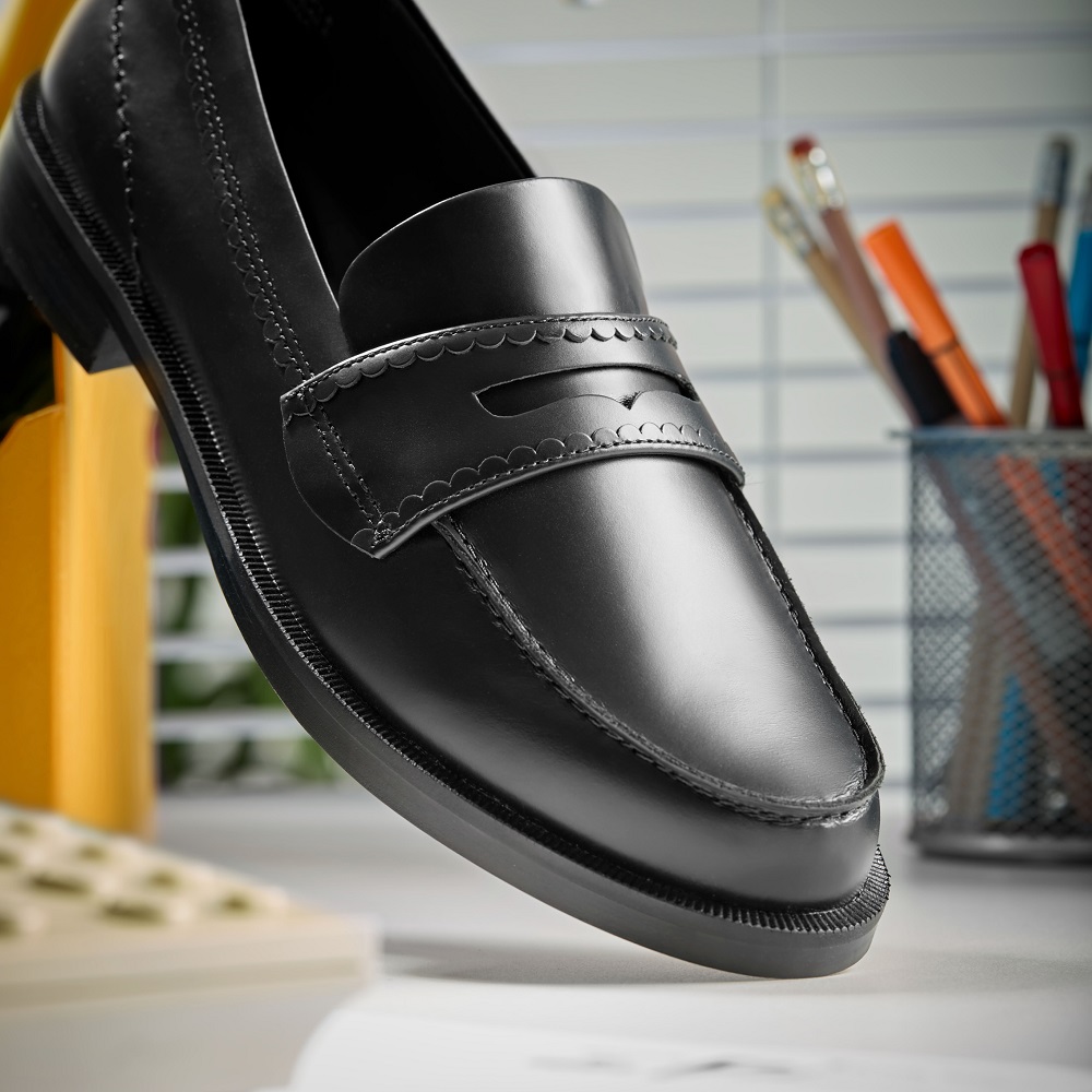 CLARKS</br>Clarks STRAVEN EDGE Γυναικεία Μοκασίνια Μαύρο Δέρμα CLARKS</br>Clarks STRAVEN EDGE Γυναικεία Μοκασίνια Μαύρο Δέρμα