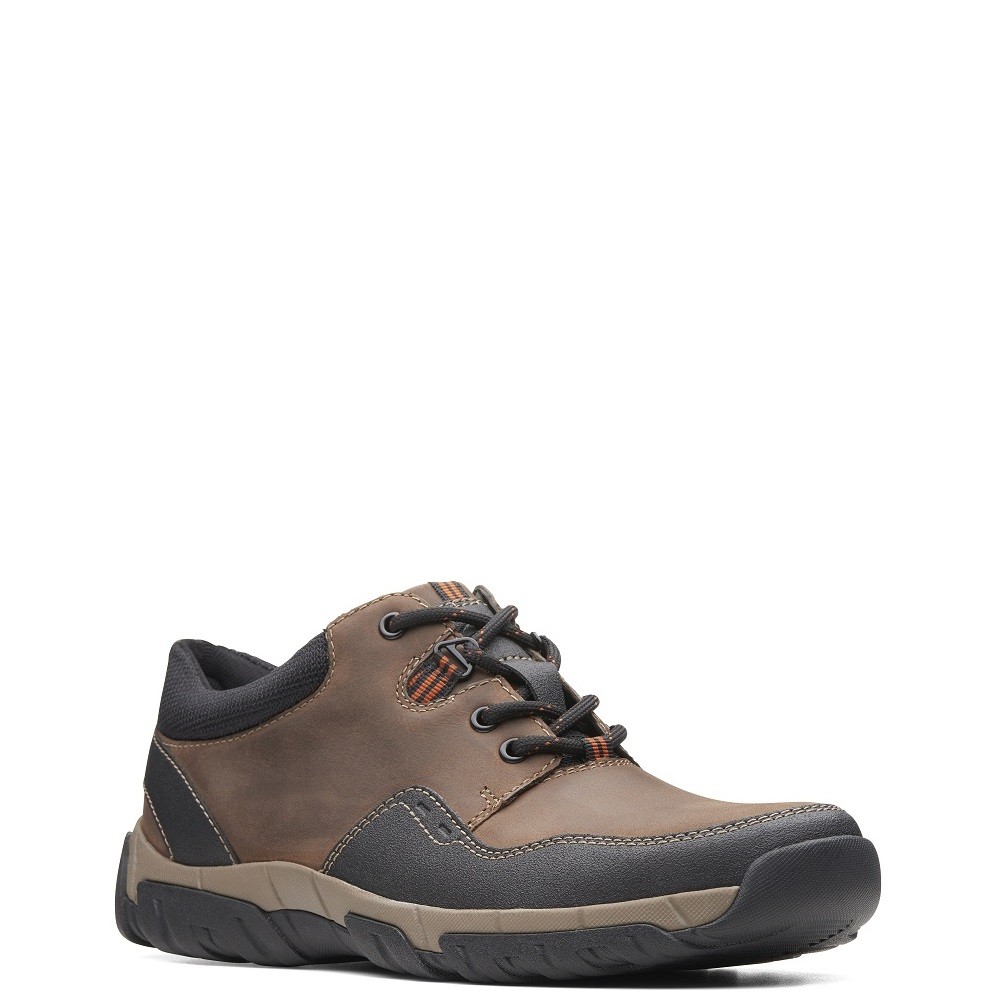 CLARKS</br>Ανδρικά Δετά Παπούτσια Καφέ Δέρμα Weatherproof WALBECK EDGE II Clarks CLARKS</br>Ανδρικά Δετά Παπούτσια Καφέ Δέρμα Weatherproof WALBECK EDGE II Clarks