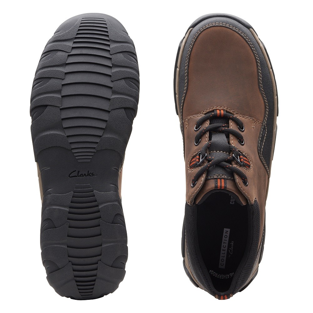CLARKS</br>Ανδρικά Δετά Παπούτσια Καφέ Δέρμα Weatherproof WALBECK EDGE II Clarks CLARKS</br>Ανδρικά Δετά Παπούτσια Καφέ Δέρμα Weatherproof WALBECK EDGE II Clarks