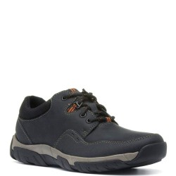 Ανδρικά Δετά Παπούτσια Μαύρο Δέρμα Weatherproof WALBECK EDGE Clarks