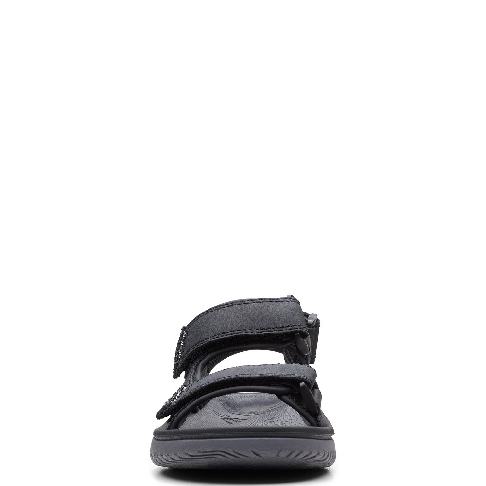 CLARKS</br>Ανδρικά Πέδιλα Μαύρο WESLEY BAY Clarks