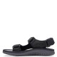 CLARKS</br>Ανδρικά Πέδιλα Μαύρο WESLEY BAY Clarks