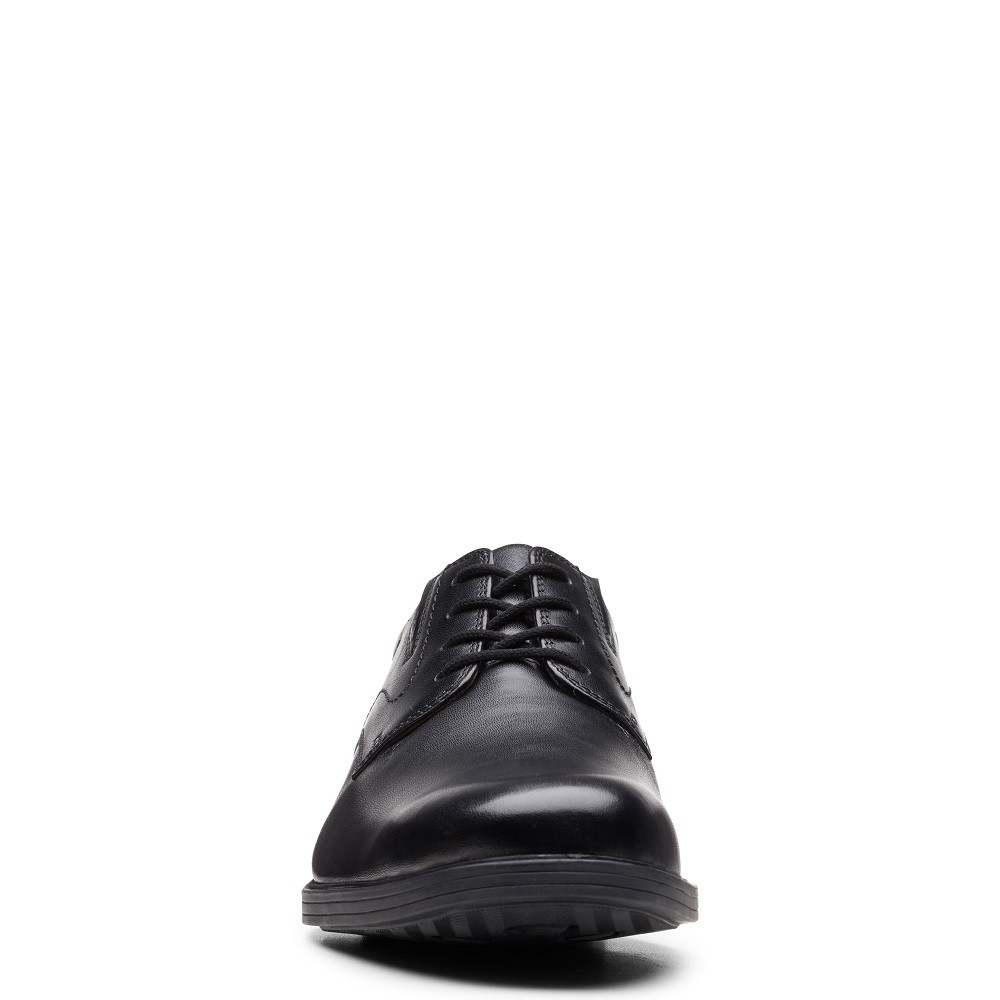 CLARKS</br>Ανδρικά Δετά Παπούτσια Μαύρο Δέρμα WHIDDON PLAIN Clarks CLARKS</br>Ανδρικά Δετά Παπούτσια Μαύρο Δέρμα WHIDDON PLAIN Clarks
