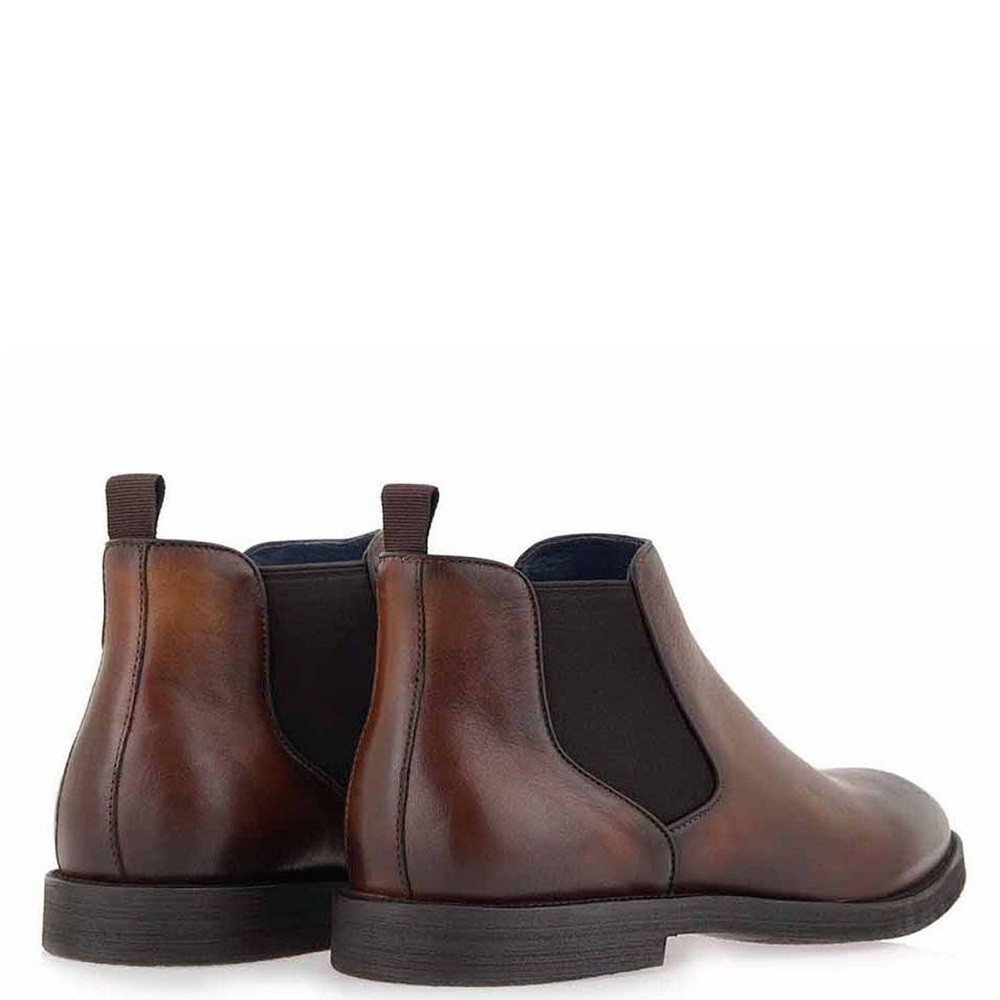 RENATO GARINI</br>Ανδρικά Μποτάκια Ταμπά Δέρμα Chelsea X063B-11 Renato Garini