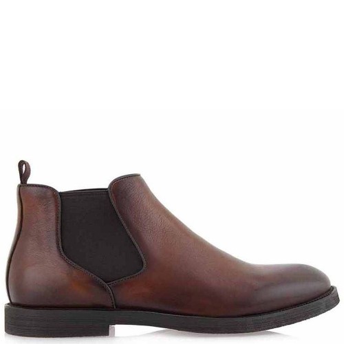 Ανδρικά Μποτάκια Ταμπά Δέρμα Chelsea X063B-11 Renato Garini