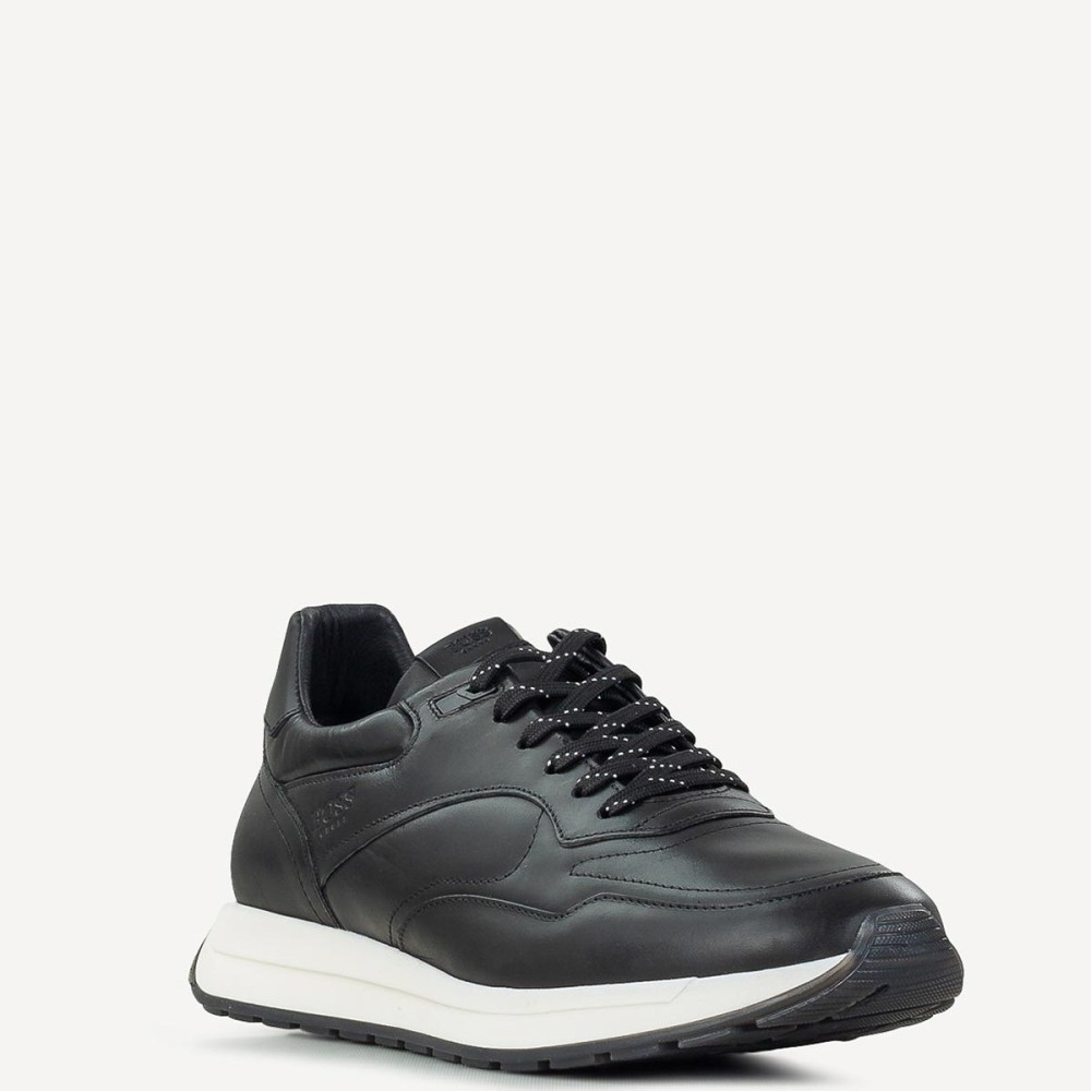 BOSS</br>Ανδρικά Sneakers Μαύρο Δέρμα X301 SAVANA Boss BOSS</br>Ανδρικά Sneakers Μαύρο Δέρμα X301 SAVANA Boss
