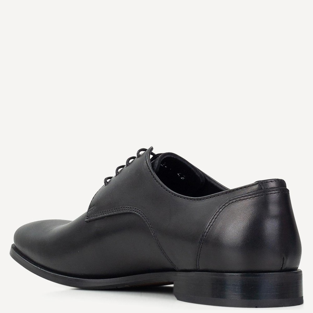BOSS</br>Ανδρικά Δετά Παπούτσια Μαύρο Δέρμα X4972 DIAMOND Boss BOSS</br>Ανδρικά Δετά Παπούτσια Μαύρο Δέρμα X4972 DIAMOND Boss