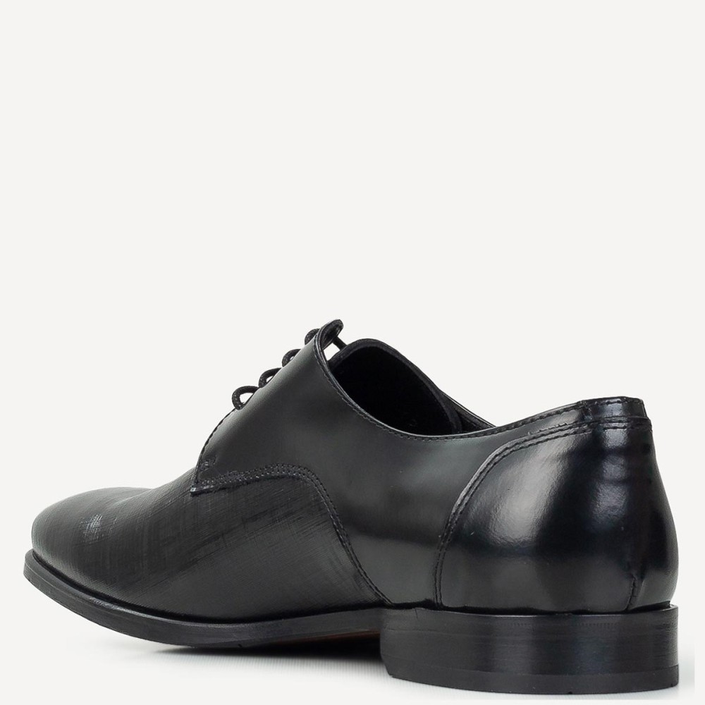 BOSS</br>Ανδρικά Δετά Παπούτσια Μαύρο Δέρμα X4972 GLAMOUR Boss BOSS</br>Ανδρικά Δετά Παπούτσια Μαύρο Δέρμα X4972 GLAMOUR Boss