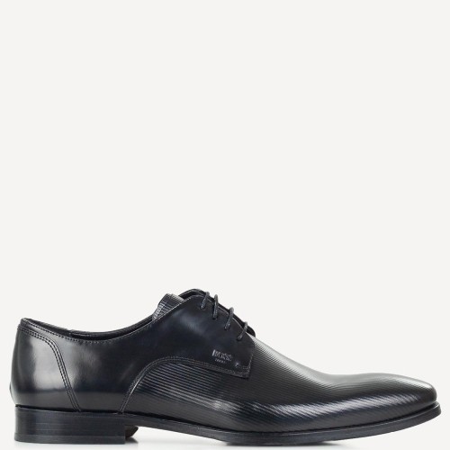 Ανδρικά Δετά Παπούτσια Μαύρο Δέρμα X4972 RAMON Boss