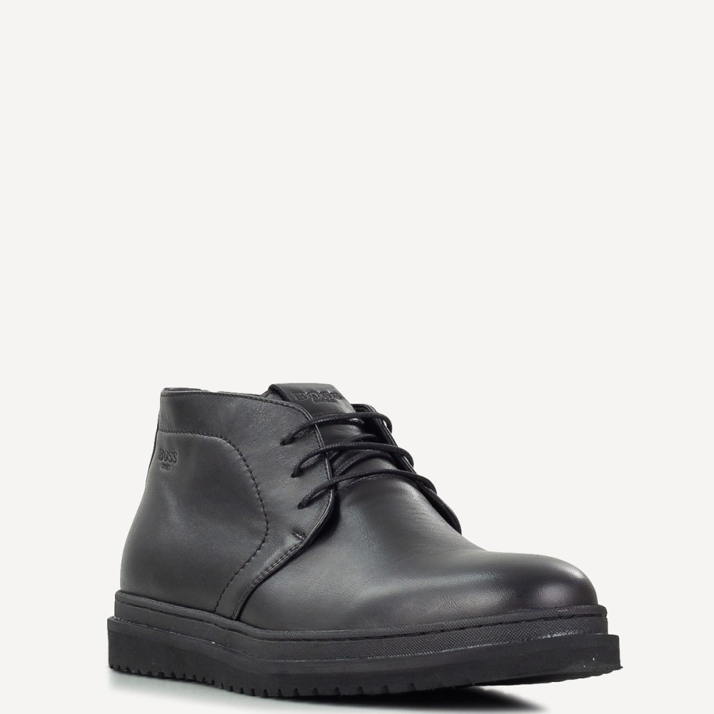 BOSS</br>Boss X6793 SAVANA Ανδρικά Μποτάκια Μαύρο Δέρμα 