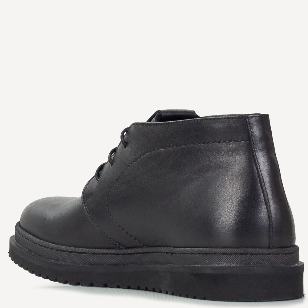 BOSS</br>Boss X6793 SAVANA Ανδρικά Μποτάκια Μαύρο Δέρμα 