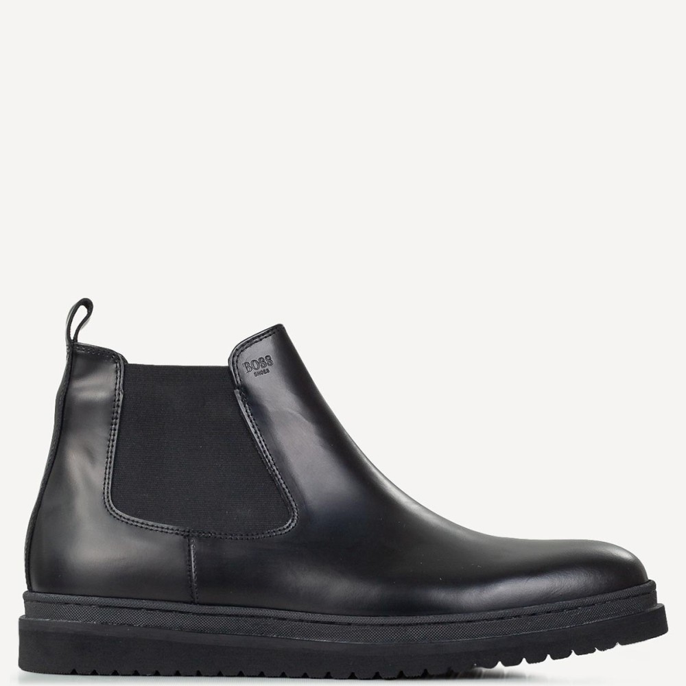 BOSS</br>Boss X6794 BERGAMO Ανδρικά Μποτάκια Μαύρο Δέρμα Chelsea 