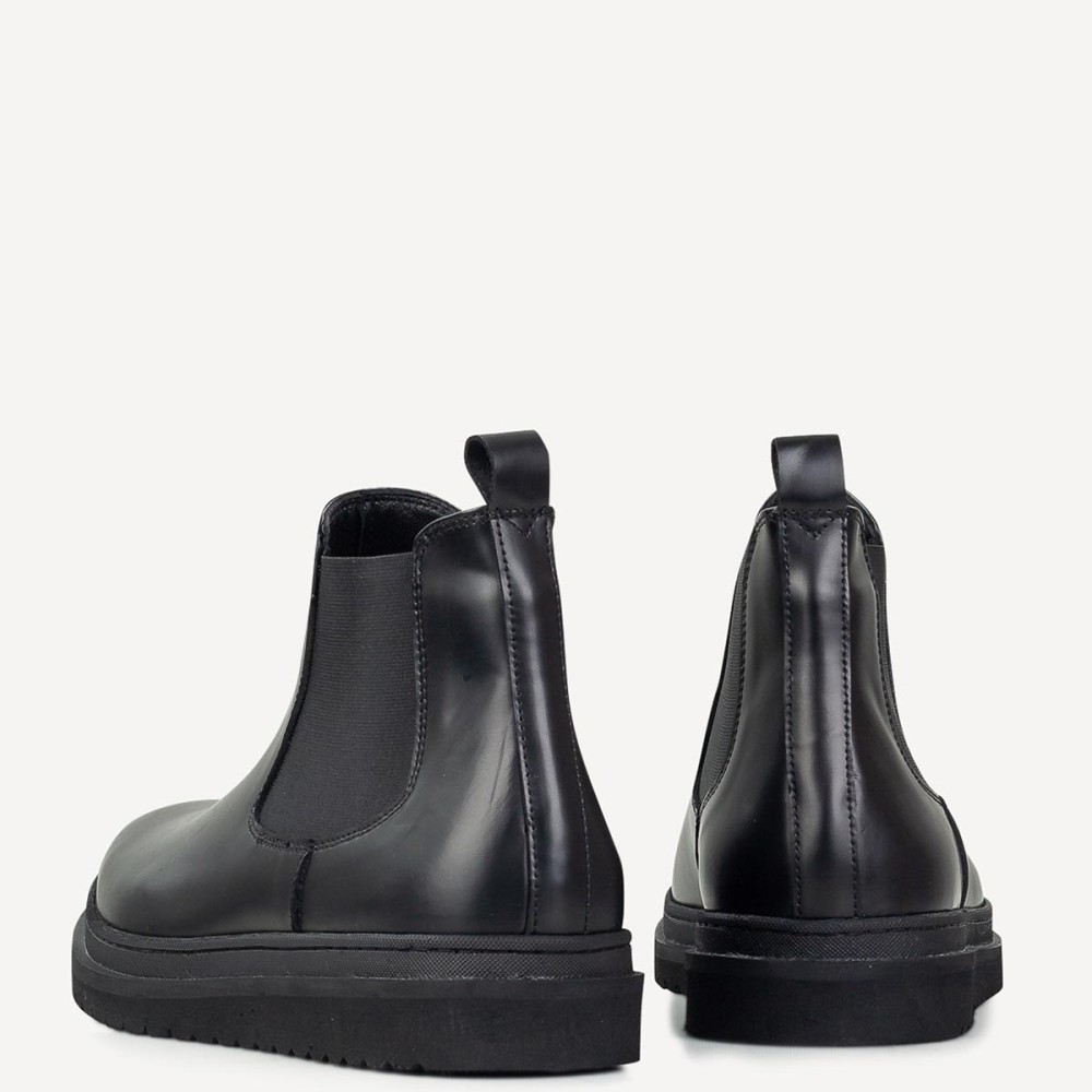 BOSS</br>Boss X6794 BERGAMO Ανδρικά Μποτάκια Μαύρο Δέρμα Chelsea 