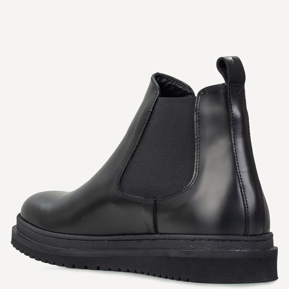 BOSS</br>Boss X6794 BERGAMO Ανδρικά Μποτάκια Μαύρο Δέρμα Chelsea 