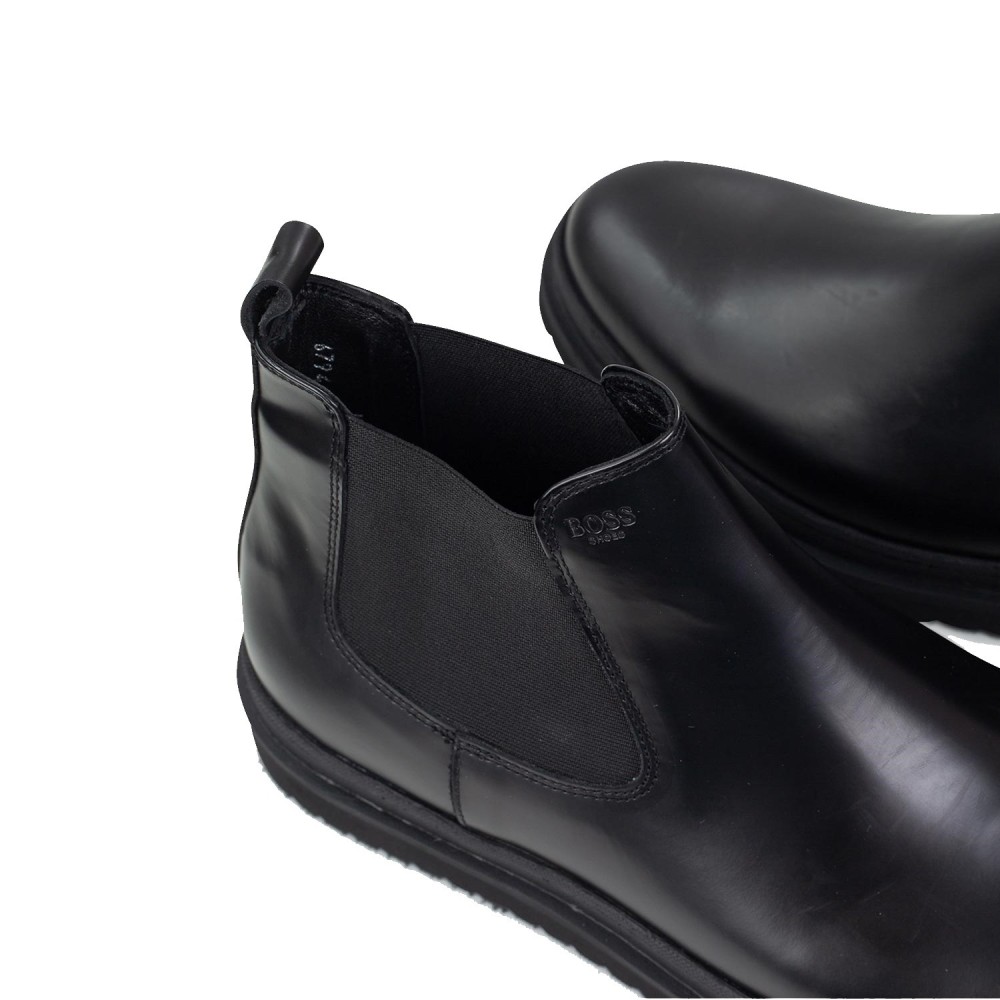 BOSS</br>Boss X6794 BERGAMO Ανδρικά Μποτάκια Μαύρο Δέρμα Chelsea 