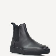 Boss X7255 DIAMOND Ανδρικά Μποτάκια Μαύρο Δέρμα Chelsea 