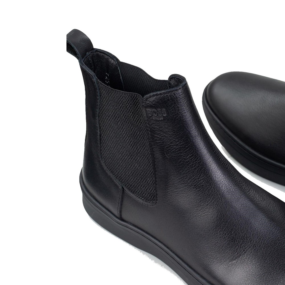 BOSS</br>Boss X7255 DIAMOND Ανδρικά Μποτάκια Μαύρο Δέρμα Chelsea 