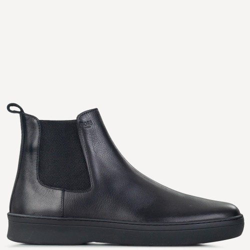 Boss X7255 DIAMOND Ανδρικά Μποτάκια Μαύρο Δέρμα Chelsea 