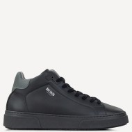 Boss XU323/C NAUSICA Ανδρικά Μποτάκια Μαύρο Δέρμα 