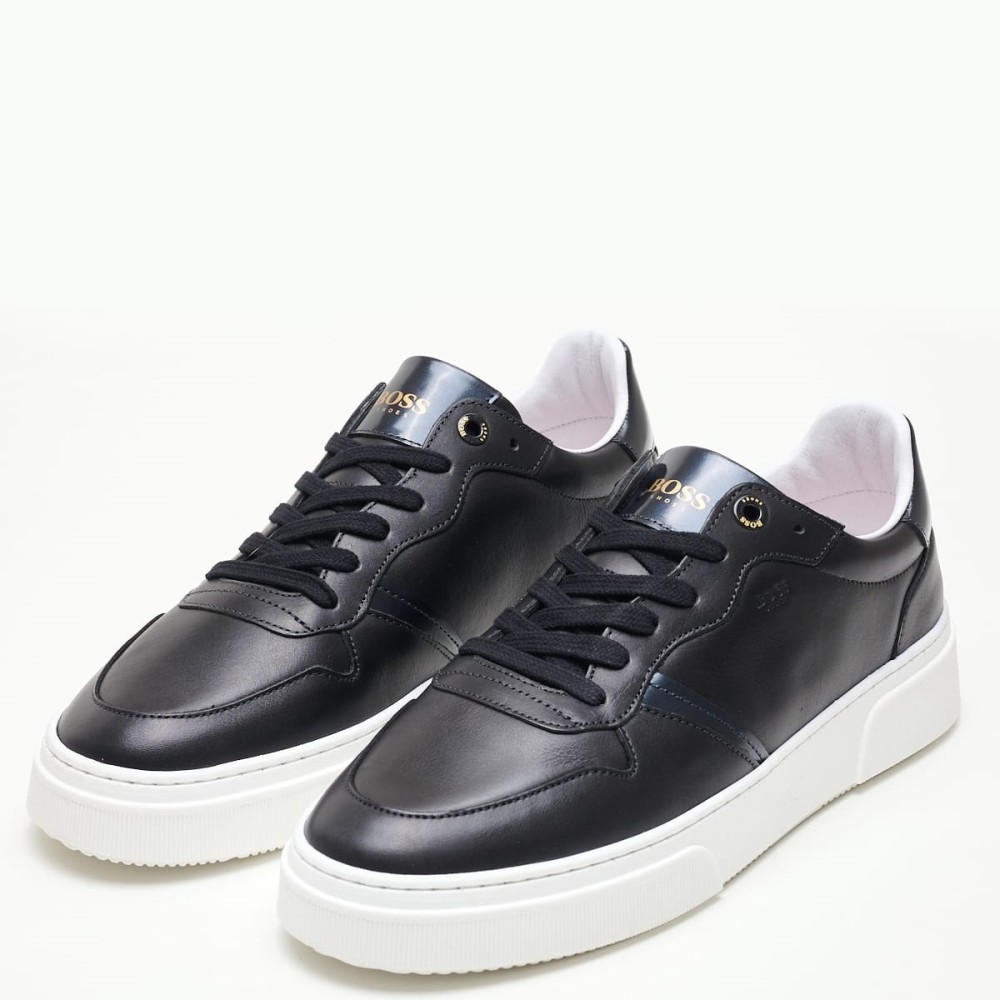 BOSS</br>Ανδρικά Sneakers Μαύρο Δέρμα ZA220 RIDA Boss BOSS</br>Ανδρικά Sneakers Μαύρο Δέρμα ZA220 RIDA Boss