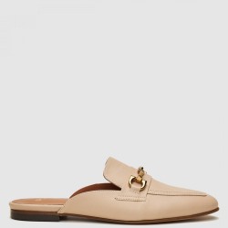 Γυναικεία Mules Μπεζ Δέρμα ZWCH029 Boss