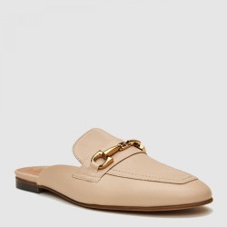 Γυναικεία Mules Μπεζ Δέρμα ZWCH029 Boss