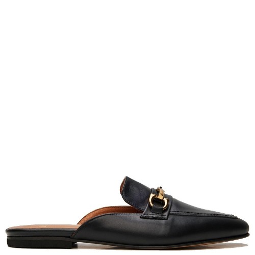 Boss ZWCH029 Γυναικεία Mules Μαύρο Δέρμα