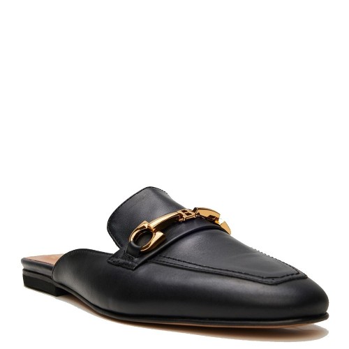 Boss ZWCH029 Γυναικεία Mules Μαύρο Δέρμα