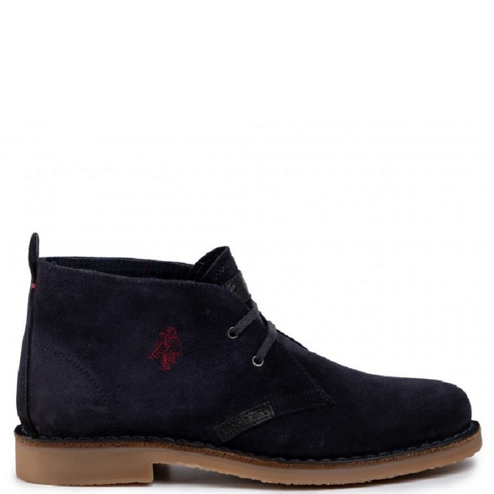 U.S. POLO ASSN.</br>Ανδρικά Μποτάκια Μπλε Suede AMADEUS18-DKBL U.S. Polo Assn.