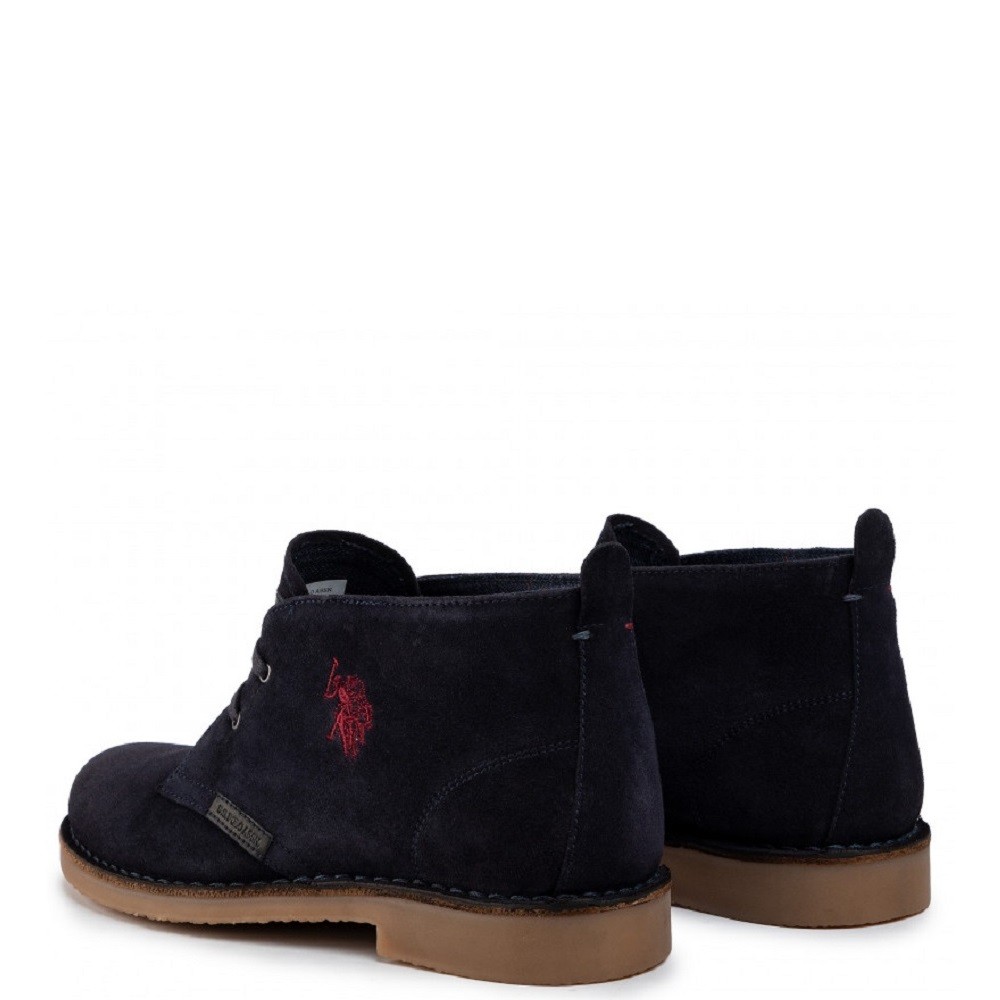 U.S. POLO ASSN.</br>Ανδρικά Μποτάκια Μπλε Suede AMADEUS18-DKBL U.S. Polo Assn.