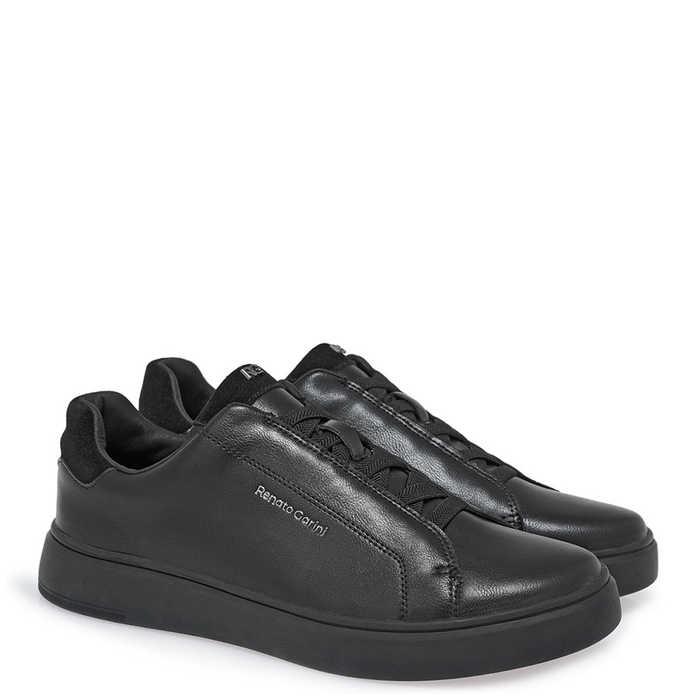 RENATO GARINI</br>Renato Garini BRUNO-055 Ανδρικά Sneakers Μαύρο/Μαύρο Καστόρι RENATO GARINI</br>Renato Garini BRUNO-055 Ανδρικά Sneakers Μαύρο/Μαύρο Καστόρι