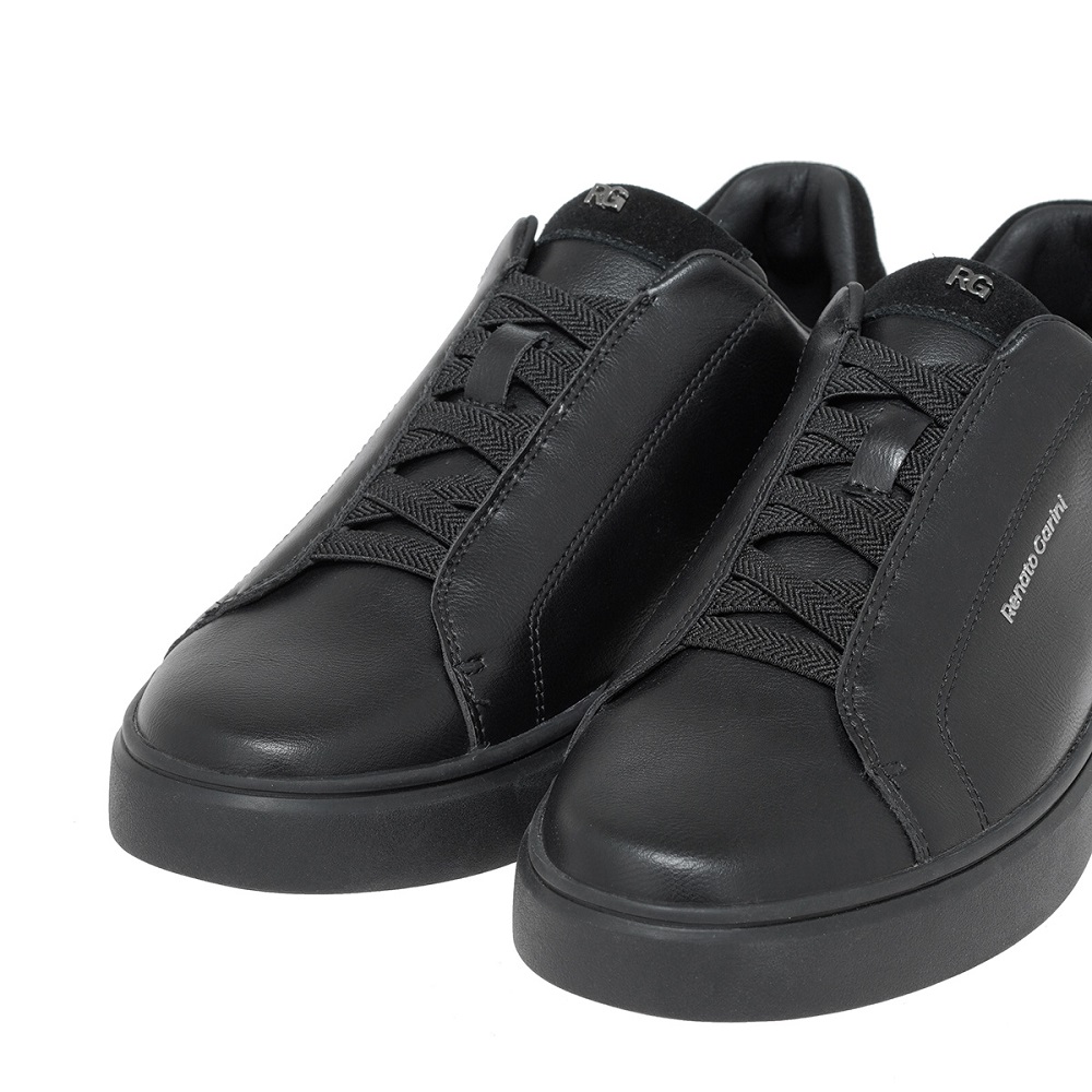 RENATO GARINI</br>Renato Garini BRUNO-055 Ανδρικά Sneakers Μαύρο/Μαύρο Καστόρι RENATO GARINI</br>Renato Garini BRUNO-055 Ανδρικά Sneakers Μαύρο/Μαύρο Καστόρι