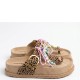 KOMIS & KOMIS</br>Komis & Komis E610 Γυναικεία Σανδάλια Μπεζ Ponyhair