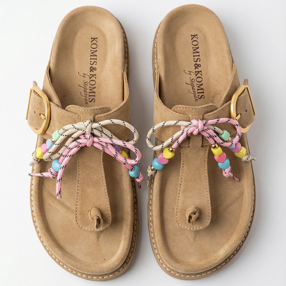 KOMIS & KOMIS</br>Komis & Komis E610 Γυναικεία Σανδάλια Ταμπά Suede Δέρμα