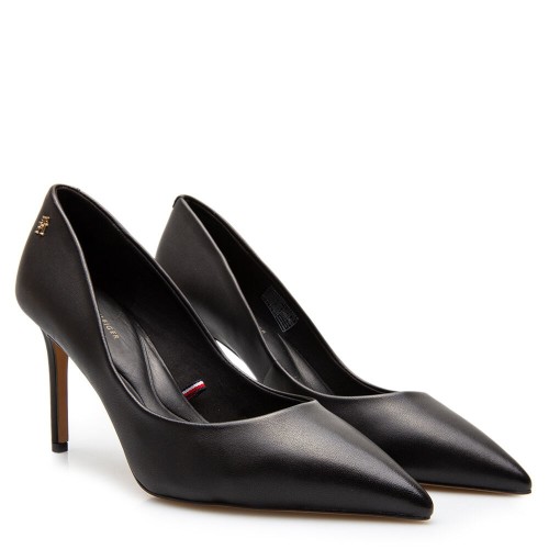 Γυναικείες Γόβες Μαύρο Δέρμα FW0FW07533-BDS Tommy Hilfiger