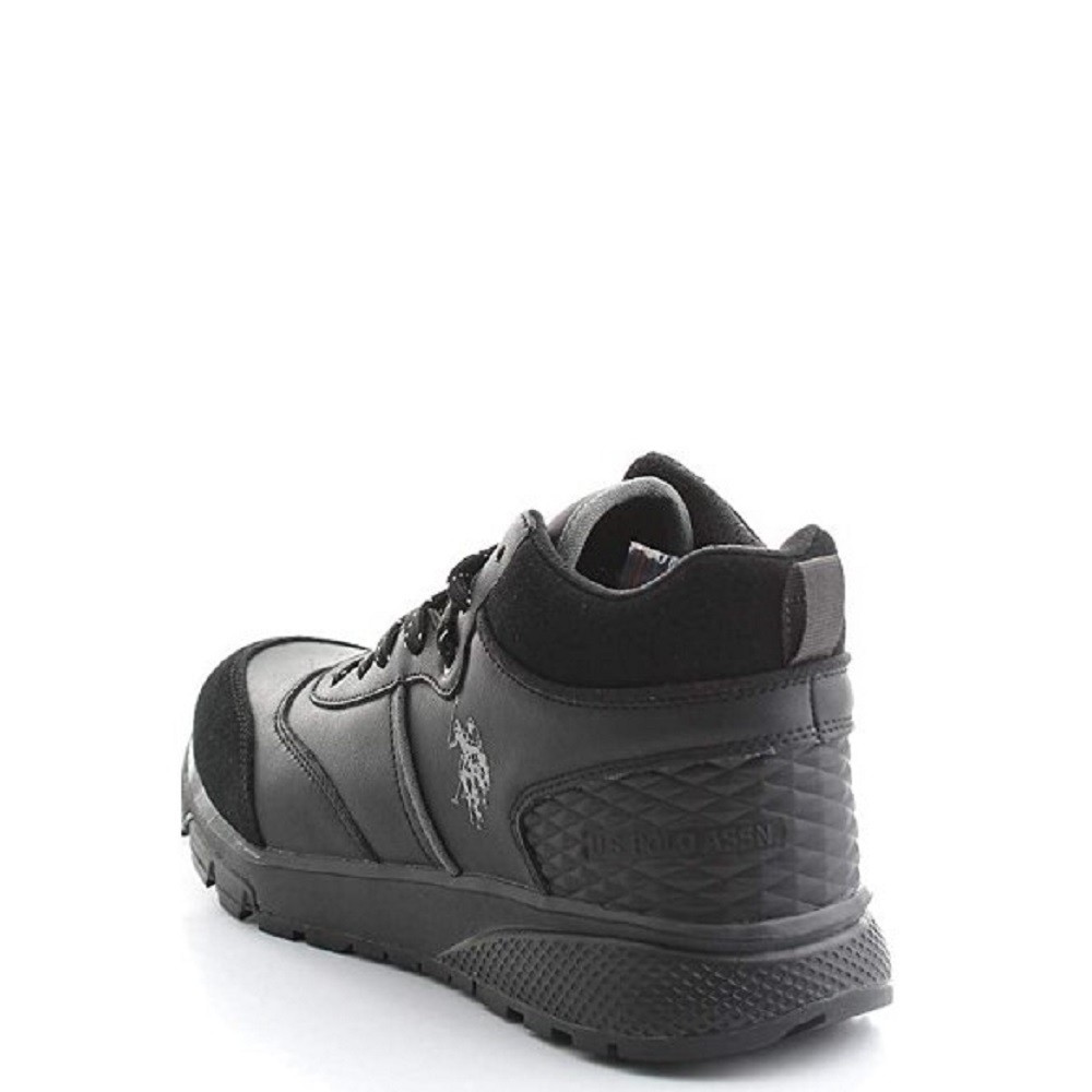 U.S. POLO ASSN.</br>Ανδρικά Μποτάκια Μαύρο Δέρμα HENON-BLK U.S. Polo Assn.