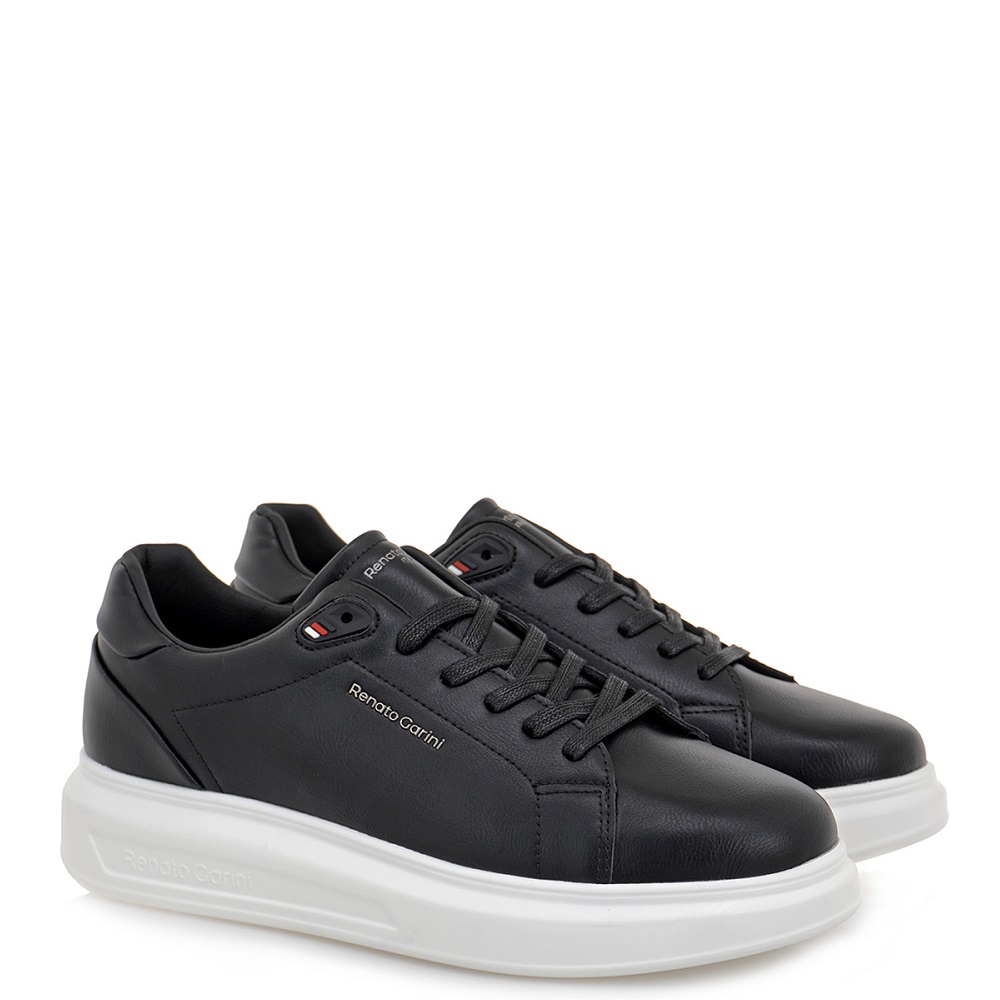 RENATO GARINI</br>Ανδρικά Sneakers Μαύρο MARCELLO-615 Renato Garini RENATO GARINI</br>Ανδρικά Sneakers Μαύρο MARCELLO-615 Renato Garini