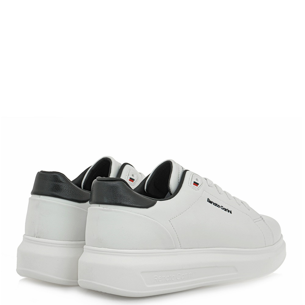 RENATO GARINI</br>Ανδρικά Sneakers Λευκό/Μαύρο MARCELLO-615 Renato Garini RENATO GARINI</br>Ανδρικά Sneakers Λευκό/Μαύρο MARCELLO-615 Renato Garini