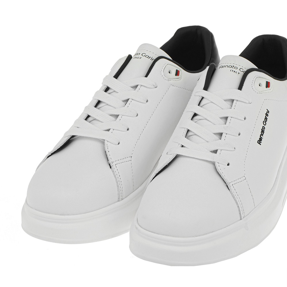 RENATO GARINI</br>Ανδρικά Sneakers Λευκό/Μαύρο MARCELLO-615 Renato Garini RENATO GARINI</br>Ανδρικά Sneakers Λευκό/Μαύρο MARCELLO-615 Renato Garini