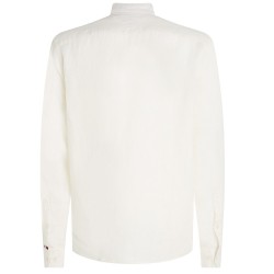 Ανδρικό Πουκάμισο Λευκό Λινό Regular MW0MW30897-AC0 Tommy Hilfiger