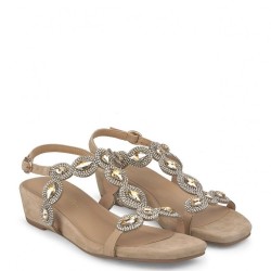 Γυναικείες Πλατφόρμες Μπεζ Suede V23411 Alma En Pena