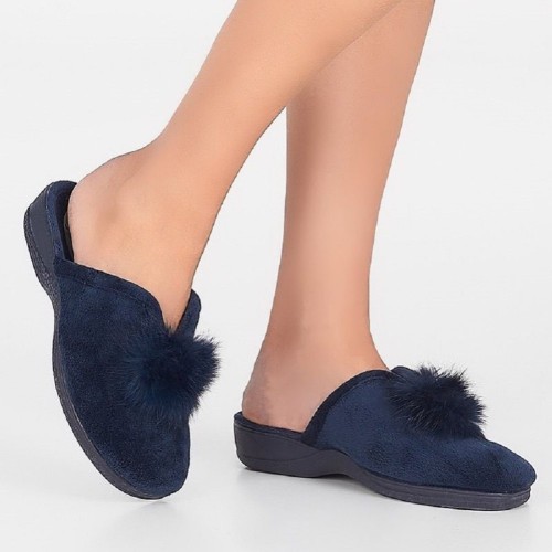 Γυναικείες Παντόφλες Μπλε 02012 Comodos