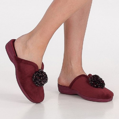 Γυναικείες Παντόφλες Μπορντό 02012 Comodos
