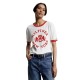 TOMMY HILFIGER</br>Γυναικείο T-shirt Εκρού/Κόκκινο WW0WW39834-YBH Tommy Hilfiger TOMMY HILFIGER</br>Γυναικείο T-shirt Εκρού/Κόκκινο WW0WW39834-YBH Tommy Hilfiger