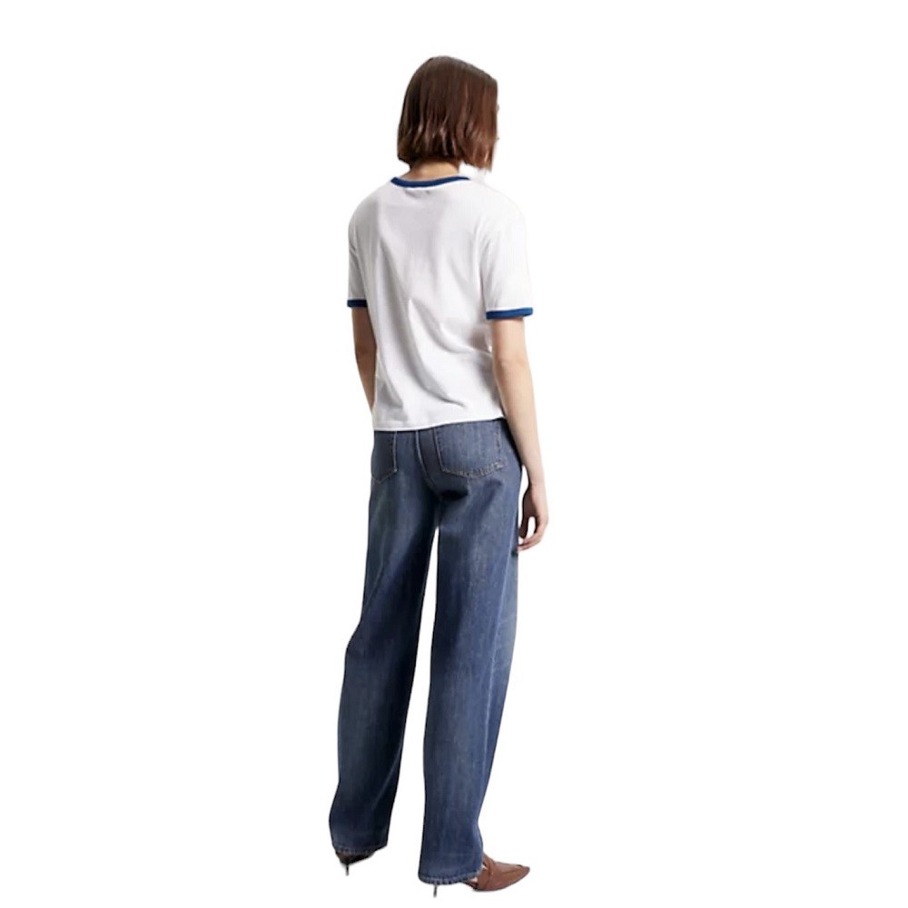 TOMMY HILFIGER</br>Γυναικείο T-shirt Λευκό/Μπλε WW0WW39834-YCF Tommy Hilfiger TOMMY HILFIGER</br>Γυναικείο T-shirt Λευκό/Μπλε WW0WW39834-YCF Tommy Hilfiger