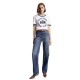 TOMMY HILFIGER</br>Γυναικείο T-shirt Λευκό/Μπλε WW0WW39834-YCF Tommy Hilfiger TOMMY HILFIGER</br>Γυναικείο T-shirt Λευκό/Μπλε WW0WW39834-YCF Tommy Hilfiger